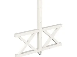 Skan Holz Seitenwand Andreaskreuz (FS) 205 x 210 cm Fichte Weiß