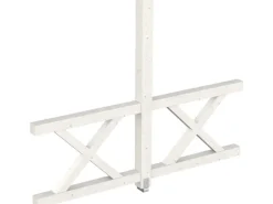 Skan Holz Seitenwand Andreaskreuz (FS) 255 x 210 cm Fichte Weiß