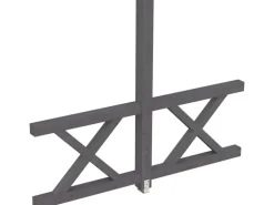 Skan Holz Seitenwand Andreaskreuz (FS) 255 x 210 cm Fichte Schiefergrau