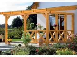 Skan Holz Seitenwand Andreaskreuz (WA) 305 x 210 cm Fichte Schiefergrau