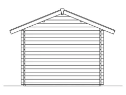 Skan Holz-Gartenhaus Lugano 1 mit Dachlattung B x T 420 cm x 300 cm