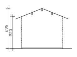 Skan Holz-Gartenhaus Lugano 1 mit Dachlattung B x T 420 cm x 300 cm