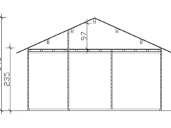 Skan Holz-Gartenhaus St. Moritz mit Dachlattung B x T 600 cm x 500 cm