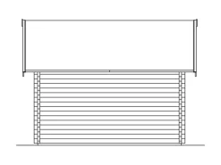 Skan Holz-Gartenhaus Toronto 1 mit Dachschalung B x T 420 cm x 420 cm
