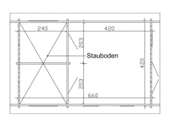 Skan Holz-Gartenhaus Toronto 4 mit Dachschalung B x T 420 cm x 660 cm