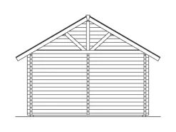Skan Holz-Gartenhaus Toronto 4 mit Dachschalung B x T 420 cm x 660 cm