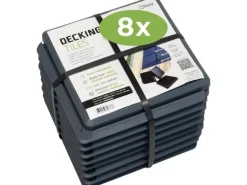 Skaza Terrassenplatten Balkon Anthrazit