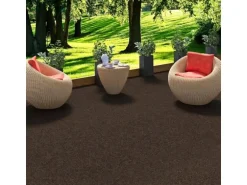 Snapstyle Kunstrasen Rasenteppich mit Noppen Kingston Braun 400x150cm