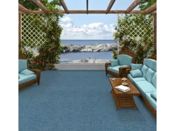 Snapstyle Kunstrasen Rasenteppich mit Noppen Kingston Blau 200x150cm