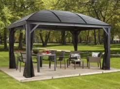 Sojag Aluminium-Pavillon Moreno 10 x 14 Anthrazit 298 cm x 423 cm x 283 cm