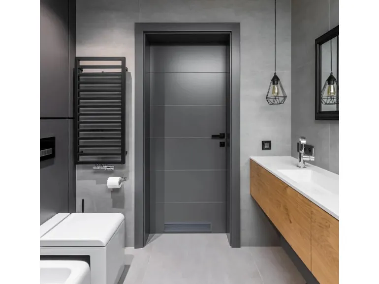 SOTECH 1 Paar Lüftungsgitter BRISE für Türen Schlitzlochung Braun