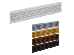 SOTECH 1 Paar Lüftungsgitter BRISE für Türen Schlitzlochung Mahagoni