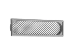 SOTECH 10 Stück Lüftungsgitter 172 x 41mm aus Kunststoff Zum Einlassen Silbergrau