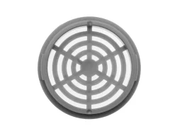 SOTECH 10 Stück Lüftungsrosette Ø48 mm aus Kunststoff Zum Einlassen Silbergrau