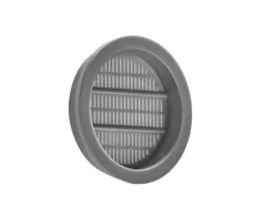 SOTECH 5 Stück Lüftungsrosette Ø49 mm aus Kunststoff Zum Einlassen Silbergrau