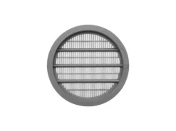 SOTECH 1 Stück Lüftungsrosette Ø65 mm aus Kunststoff Zum Einlassen Silbergrau