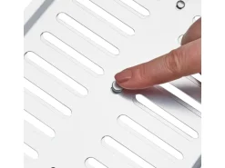 SOTECH Aluminium Lüftungsgitter Oval 260 x 165 mm mit Schiebeverschluss Verschließbar