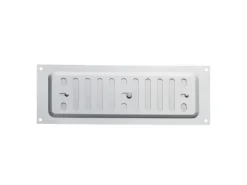 SOTECH Aluminium Lüftungsgitter Oval 260 x 90 mm mit Schiebeverschluss Verschließbar