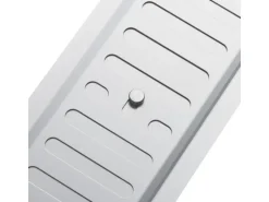 SOTECH Aluminium Lüftungsgitter Oval 260 x 90 mm mit Schiebeverschluss Verschließbar