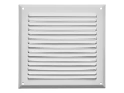 SOTECH Aluminium-Lüftungsgitter 190 x 190 mm Weiß Aufschraubbar mit Insektenschutz