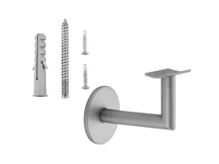 SOTECH Handlaufhalter CLASSIC Silber Höhe 67,8 mm Ausladung 67,5 mm für Handläufe mit Ø 45 mm