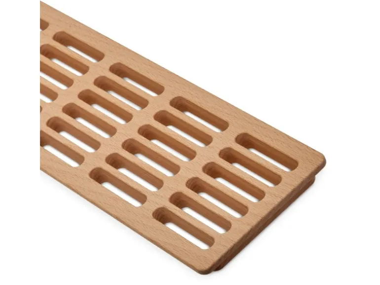 SOTECH Lüftungsgitter aus Massivholz 550 x 100 mm Buche Natur