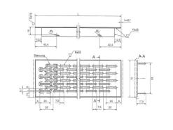 SOTECH Lüftungsgitter Lochung Oval 900 mm Edelstahloptik