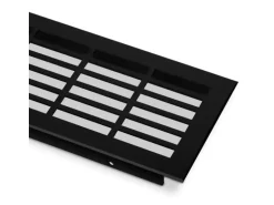 SOTECH Lüftungsgitter Lochung Eckig Schwarz Eloxiert 750 mm