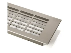 SOTECH Lüftungsgitter Lochung Eckig 500 mm Edelstahloptik