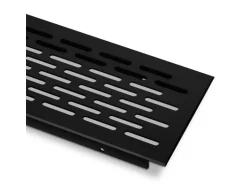 SOTECH Lüftungsgitter Lochung Oval Schwarz Eloxiert 250 mm