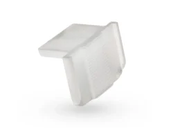 SOTECH Lüftungsgitter Schlitzlochung 476 mm inkl. Befestigungsclips Silber