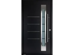 Splendoor Haustür Thermospace Berlin RC2 Schwarz-Weiß 110 cm x 210 cm Anschlag R
