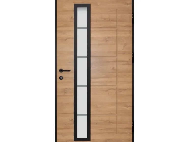 Splendoor Haustür ThermoSpace Paris Prime Woodeffect 110 cm x 210 cm Anschlag Re