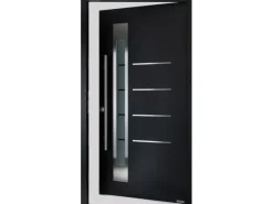 Splendoor Haustür Thermospace Berlin RC2 Schwarz-Weiß 110 cm x 210 cm Anschlag L