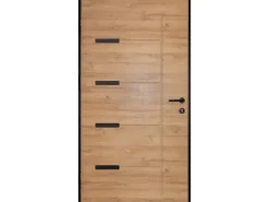 Splendoor Haustür ThermoSpace Oslo Prime Woodeffect 100 cm x 210 cm Anschlag Lin