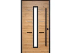 Splendoor Haustür ThermoSpace Milano Prime Woodeffect 100 cm x 210 cm AnschlagRe