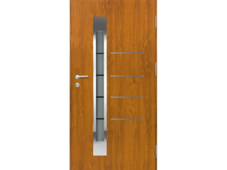 Splendoor Thermospace Haustür Berlin Prime Golden Oak 210x100 cm R