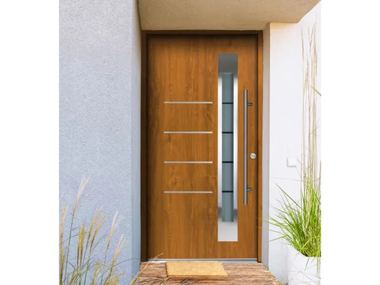 Splendoor Thermospace Haustür Berlin Prime Golden Oak 210x100 cm R