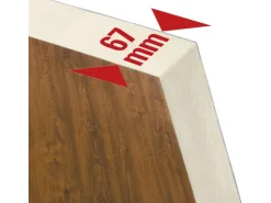 Splendoor Thermospace Haustür Berlin Prime Nussbaum 210x110 cm L