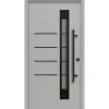 Splendoor Thermospace Haustür Berlin Prime 100x210 cm Grau-Schwarz R