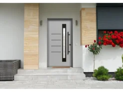Splendoor Thermospace Haustür Berlin Prime 100x210 cm Grau-Schwarz R