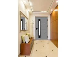 Splendoor Thermospace Haustür Berlin Prime 100x210 cm Grau-Schwarz R
