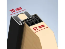 Splendoor Thermospace Haustür Berlin Prime Woodeffect 110x210 cm R