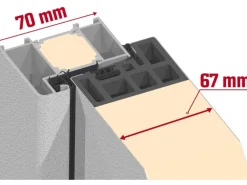 Splendoor Thermospace Haustür Berlin Prime 110x210 cm Weiß R