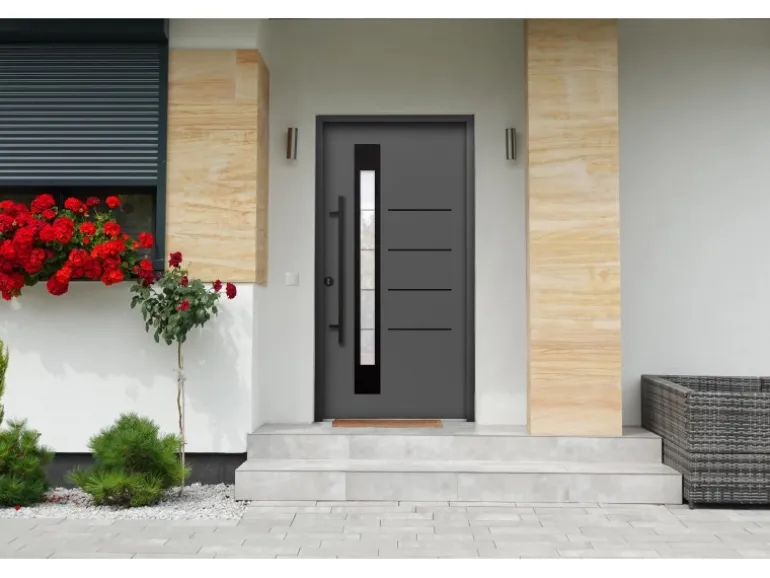 Splendoor Thermospace Haustür Berlin Prime Anthr.-Schwarz 110x210 cm L