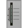 Splendoor Thermospace Haustür Berlin Prime 110x210 cm Grau-Schwarz L