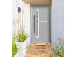 Splendoor Thermospace Sicherheits-Haustür Berlin Prime RC2 210x110 cm Grau L