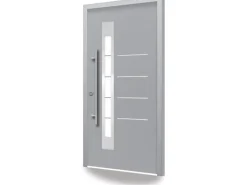 Splendoor Thermospace Sicherheits-Haustür Berlin Prime RC2 210x110 cm Grau L