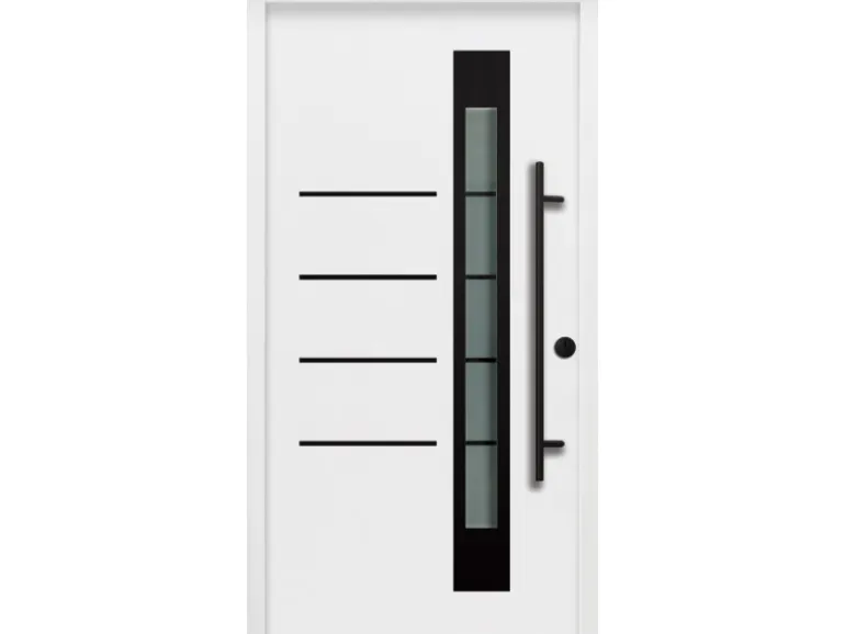 Splendoor Thermospace Sicherheits-Haustür Berlin Prime RC2K Weiß 110x210 cm R