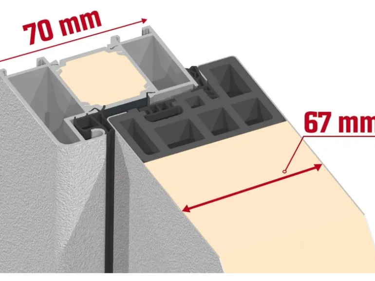 Splendoor Thermospace Sicherheits-Haustür Berlin Prime RC2K Weiß 110x210 cm R